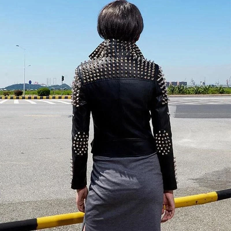 Faux Leather Ghost Rider Jacket 3 Faux Leather Ghost Rider Jacket - Image 3