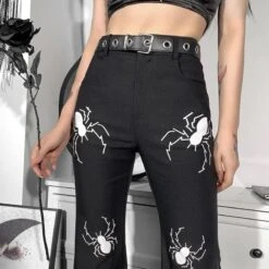 Spider Slayer Flare Pants -Gothic Clothing Store 2 572f24a0 b327 492c bc8f 9ca65ab3b3bd