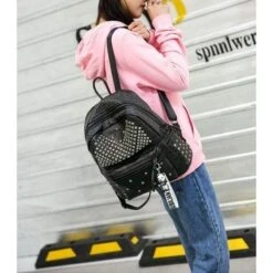 Rivets Overload Leather Backpack -Gothic Clothing Store 2 5d0cf8f6 c1d2 4176 bb21 9b9de3988a4b