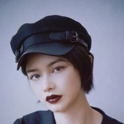 Hats Off Buckle Newsboy Cap -Gothic Clothing Store 2 9076a224 958e 4d5f bc35 357d8bb49475