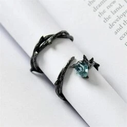 Rose & Pearl Thorn Rings -Gothic Clothing Store 2 9c4809f3 acf8 4d2f 873e c4b1fa0ae498