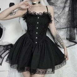 Morgana Gothic Lace Dress -Gothic Clothing Store 2 a2df63fc 62ec 4b89 91a2 5f05396deeb9