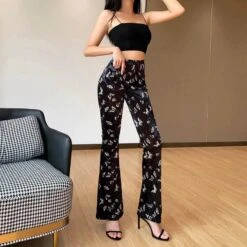 Fancy Butterfly Goth Pants -Gothic Clothing Store 2 b246815b 5e6c 4d53 a842 89cb0d3901f0