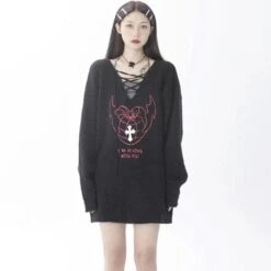 Emo Grunge Sweater Top Set -Gothic Clothing Store 2 c1e8aa56 a162 4201 be63 3574befa5a22