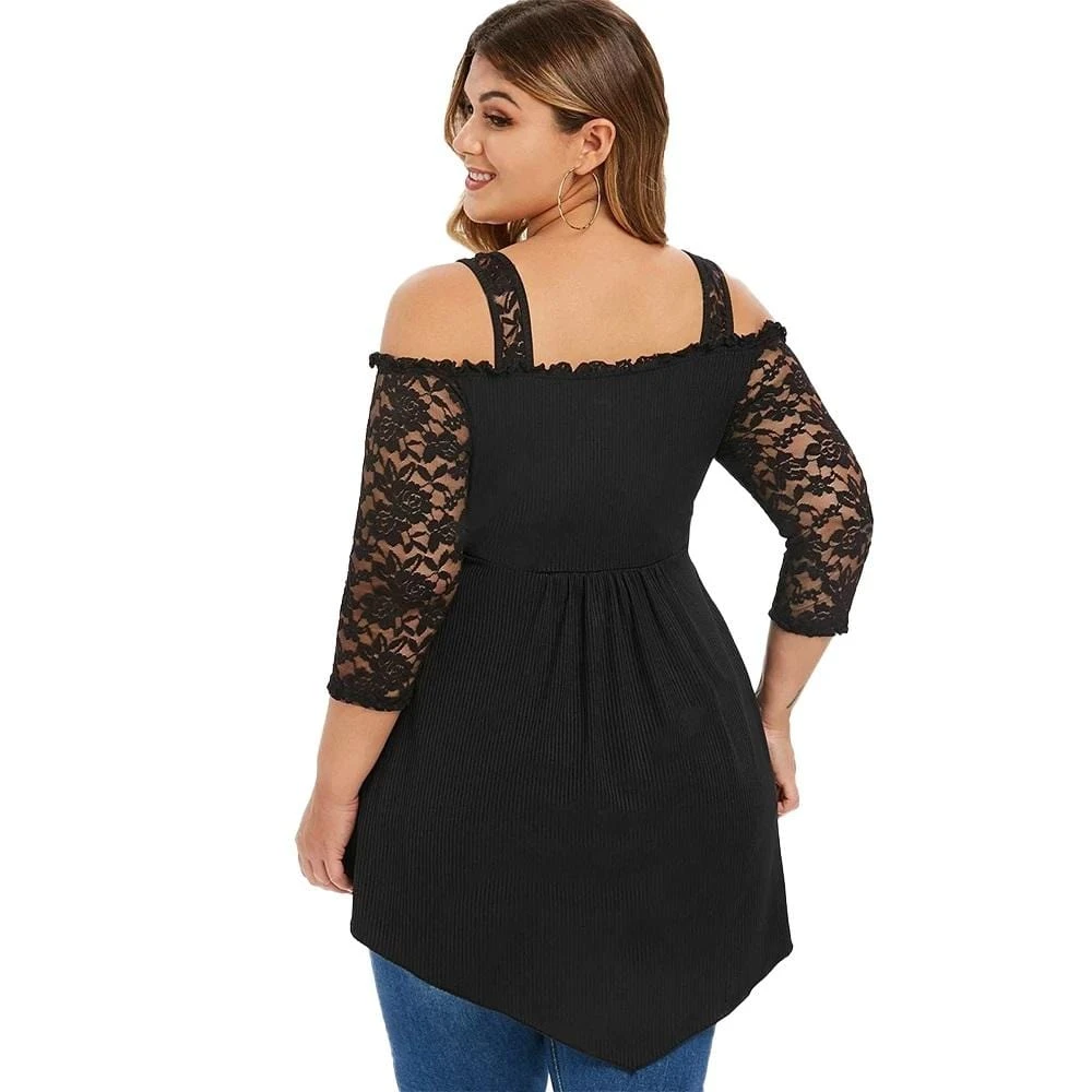 Western Gothic Off Shoulder Shirt 2 Western Gothic Off Shoulder Shirt - Image 2