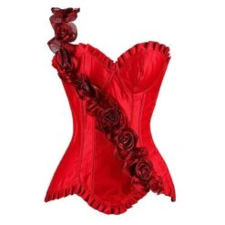 Floral Sweetheart Overbust Corset 9 Floral Sweetheart Overbust Corset -Gothic Clothing Store 2 c509b955 0130 407b 8030 de2df4bffc15