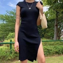 Oracle High Slit Mini Dress -Gothic Clothing Store 2 d004330b f902 4178 a25e 47b068de8900