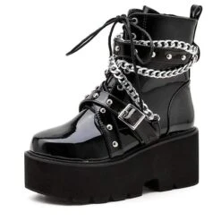 Tormented Gothic Chain Boots 14 Tormented Gothic Chain Boots -Gothic Clothing Store 2 ec4c349a 933c 425d b3aa 0ee9adff3c43