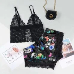 Spooky Chic Skeleton Print Lace Pajamas -Gothic Clothing Store 2 f860101f 6476 4921 b95c 4d1f4d4bb772