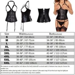 Gothic/Steampunk Steel Boned Waist Trainer Corset 3 -Gothic Clothing Store 2c