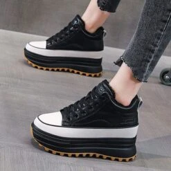 Blaise Ridged Platform Sneakers -Gothic Clothing Store 32 3889ba48 7396 4ca4 ae34 fe7f8d67e346