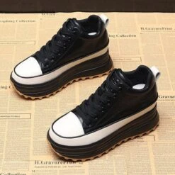 Blaise Ridged Platform Sneakers -Gothic Clothing Store 34 7b0add6f 91bb 4268 b9d0 8e134b92a04d