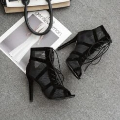 Gal Gothic Black Mesh Heels -Gothic Clothing Store 3 007a34e1 548f 4b11 85cd 51dfcd12bd69