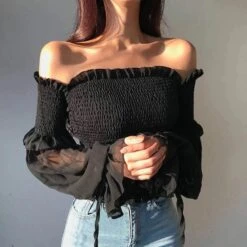 Elvira Off Shoulder Sexy Blouse -Gothic Clothing Store 3 217616df 3b3d 4c55 b210 8ab0f6123ee5