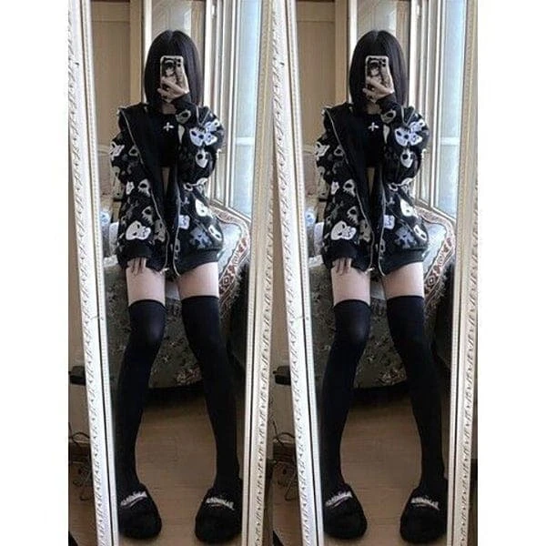 Harajuku Oversized Skull Jacket 4 Harajuku Oversized Skull Jacket - Image 4