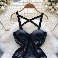 Dominatrix Dreams Lingerie Leather-Look Bodycon Night Dress 19 Dominatrix Dreams Lingerie Leather-Look Bodycon Night Dress -Gothic Clothing Store 3 37ea66a3 f765 4710 b7ac 83fe91a5c2dd