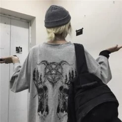Baphomet Harajuku Unisex Shirt -Gothic Clothing Store 3 3bdbd226 e4b5 430b b29e e32da045521f