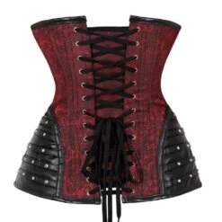 Faux Leather Red Punk Corset -Gothic Clothing Store 3 3f273f25 1b4d 42b5 b7f9 a4a9af517133