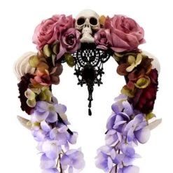 Skull Flower Veil Headband -Gothic Clothing Store 3 401272b0 da3d 4230 bba2 24944ee3cdd1