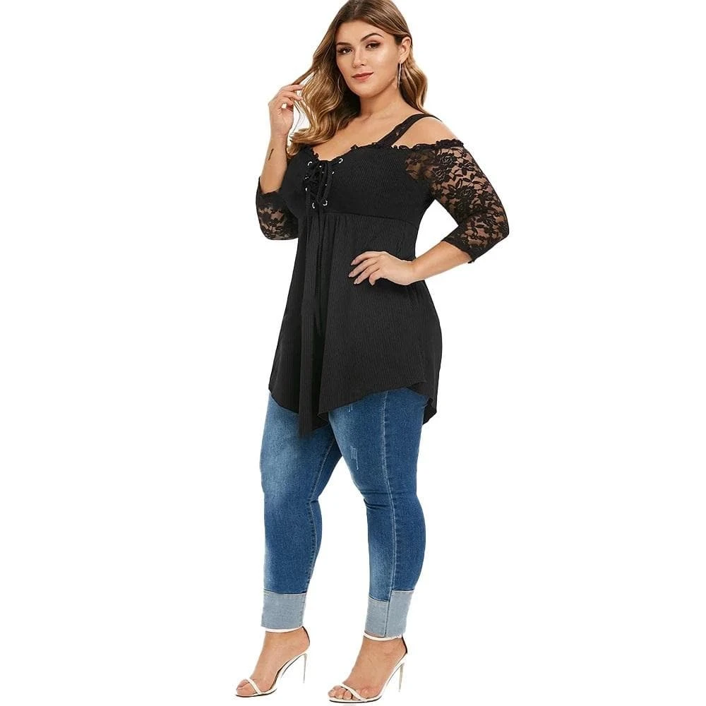 Western Gothic Off Shoulder Shirt 3 Western Gothic Off Shoulder Shirt - Image 3