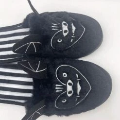 Highland Cow Halloween Bat Slippers -Gothic Clothing Store 3 45282988 de02 4103 bacb a26dd4de12bc