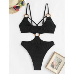 Halle Ribbed One-Piece Swimsuit -Gothic Clothing Store 3 48a50b38 eab4 44fc b6bc 2cc4687a443a