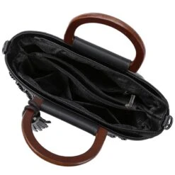 Ladies Black Rivet Bag -Gothic Clothing Store 3 50f81978 e388 4472 8efc eac1242c45df