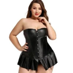 Faux Leather Totality Black Corset 9 Faux Leather Totality Black Corset -Gothic Clothing Store 3 5bd80261 afe3 467d b010 dd3ecc90ade6