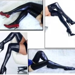 Blackout Leather Stockings -Gothic Clothing Store 3 5f70bfd2 60a3 4d5e 88ff 75eff02f8079