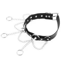 Chain Of Guilt Leather Choker -Gothic Clothing Store 3 66b4b8e6 f3bb 4271 b9e4 d39e7ae8be9a