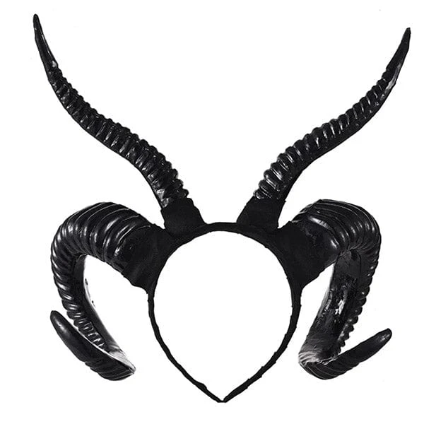 Gothic Sheep Horn Headpiece 3 Gothic Sheep Horn Headpiece - Image 3