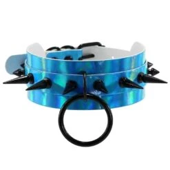 Sharpy Holographic Choker Necklace -Gothic Clothing Store 3 786cdae4 2d57 4e52 a86b c76aeb6bcefe
