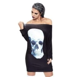 Gothic Skull Pumpkin Dress -Gothic Clothing Store 3 9c3b56c3 30d5 47d1 9f90 ee3d600bd577