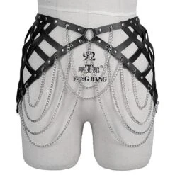 Katriona Leather Belt With Chains -Gothic Clothing Store 3 9e6c6486 a3d3 4885 9897 573d1b452f06