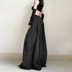 Sea Of Black Wide Leg Pants -Gothic Clothing Store 3 ae9567b5 a3c0 46ce b027 7d569883e10c