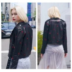 Faux Leather Love Hearts Jacket -Gothic Clothing Store 3 b7511b82 2cc3 47b6 953e dd022fbf6ead