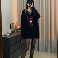 Emo Grunge Sweater Top Set -Gothic Clothing Store 3 bafdff8b e367 458f a0f5 97cf4eb7ebbc
