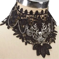 Lace Deer Collar Choker -Gothic Clothing Store 3 bce0b7bf 3f69 4b56 8350 39818010e1ce