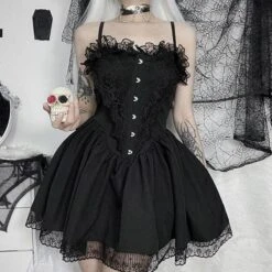 Morgana Gothic Lace Dress -Gothic Clothing Store 3 c3149ad8 73b2 48b5 8700 e221f678eb35