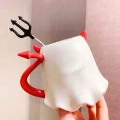 Devil Mug With Spoon -Gothic Clothing Store 3 c4448588 50b0 4e45 aa78 97288ca993a0