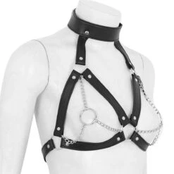 Punk Gothic Chained Harness -Gothic Clothing Store 3 ca1992d8 15bb 47a5 a4ee 6c74192e9c4b