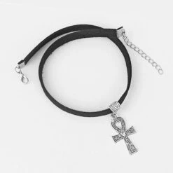 Ankh Cross Charm Choker -Gothic Clothing Store 3 cafc68f2 7810 428a 9407 55f675f73b45
