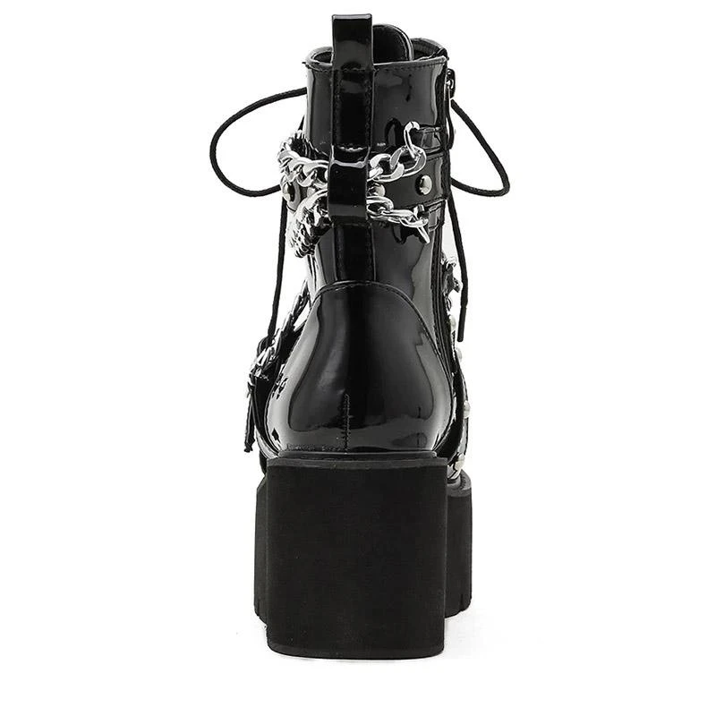 Tormented Gothic Chain Boots 8 Tormented Gothic Chain Boots - Image 8