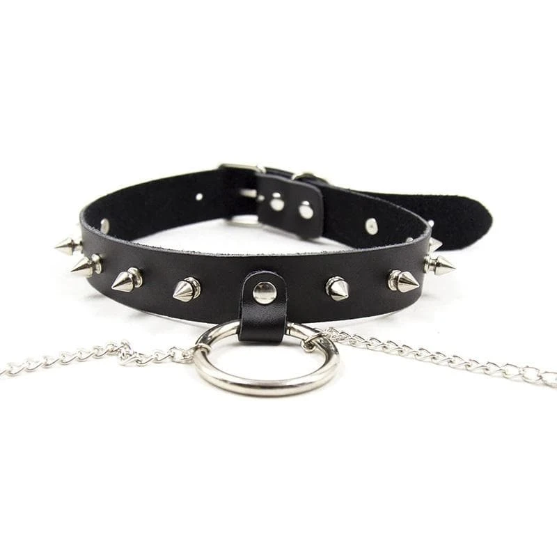 Gothic Punk Choker With Nipple Cover 4 Gothic Punk Choker With Nipple Cover - Image 4