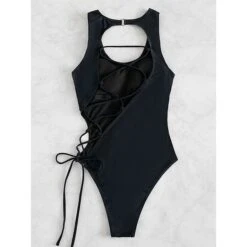 Hot Beat Lace Up Swimsuit -Gothic Clothing Store 3 dacaaad3 c158 4e5f afb4 b1e174dec82c