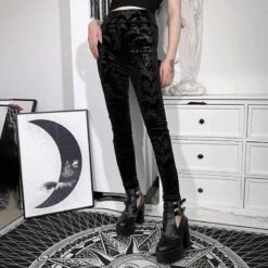 Neesha Velvet Black Pants -Gothic Clothing Store 3 e329a07d 6205 44bc 8314 8dee3887d345