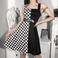 Two-Faced Plaid Sexy Dress -Gothic Clothing Store 3 e766a29d d793 4846 a0a3 7ee606dc8715