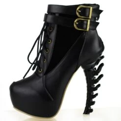 Gothic Punk Bone Heel Boots -Gothic Clothing Store 3 fcfd1257 3ca6 450b ad88 473a6f79fd5b
