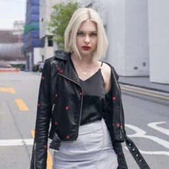 Faux Leather Love Hearts Jacket -Gothic Clothing Store 4 028177cb 7897 4a02 a430 07ebde3c1cf9
