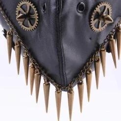 Rivets Chain Black Leather Mask -Gothic Clothing Store 4 1225020e 813b 4c35 b6c5 fa4198169230